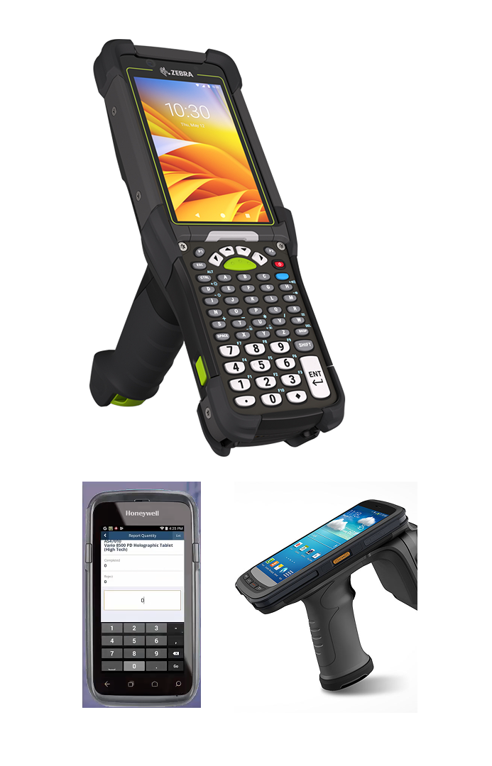 Rugged barcode scanners — Zebra and Honeywell devices