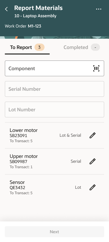 List exploration 2 — tabbed view
