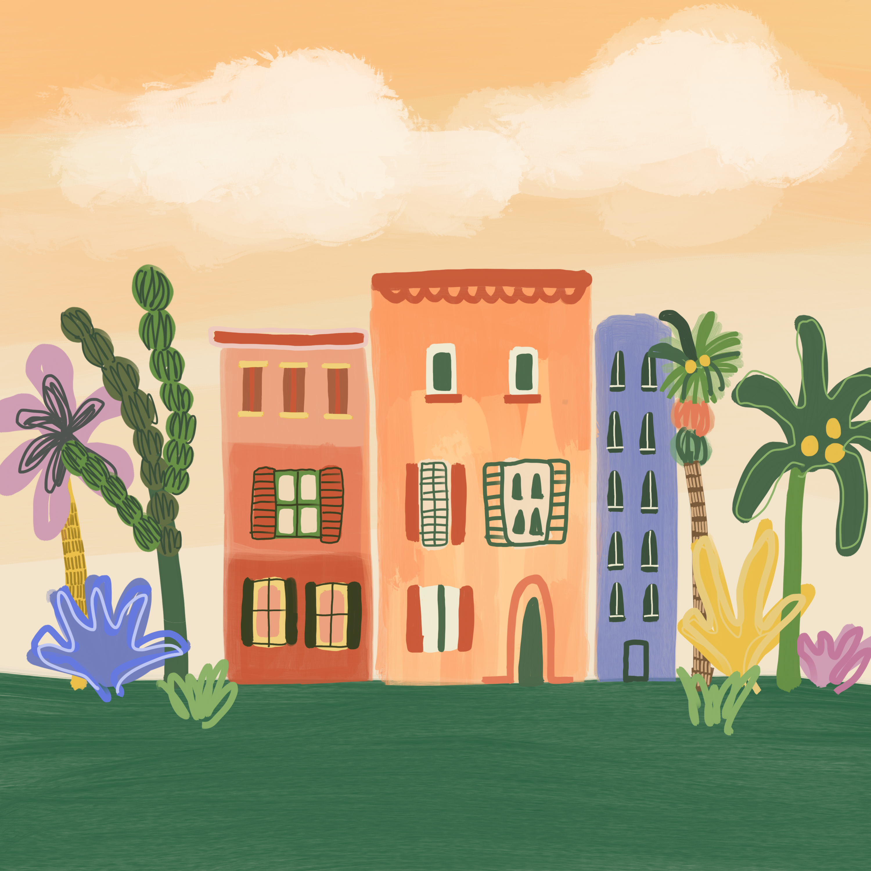 Houses · Procreate