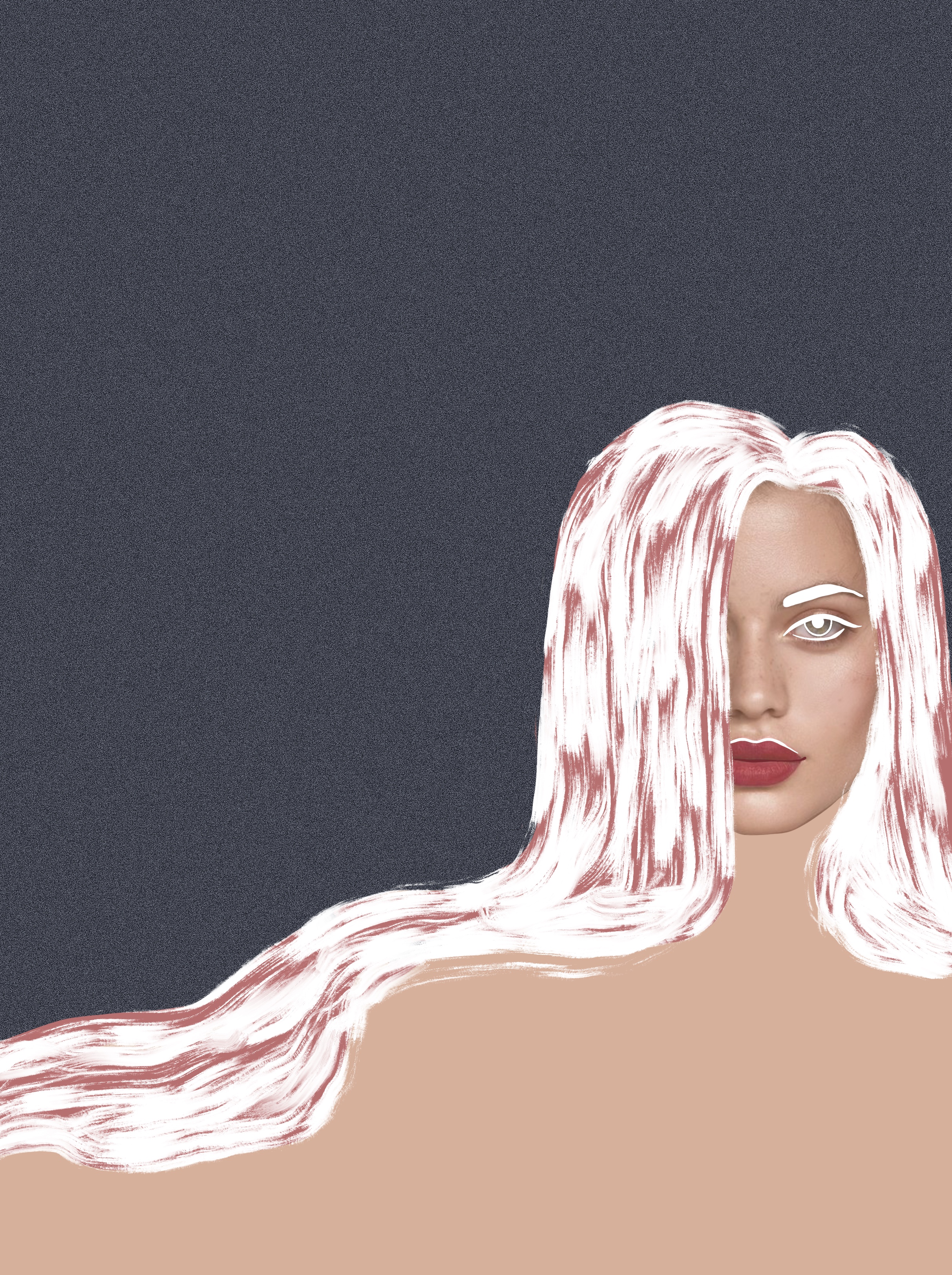 Girl with White Hair
